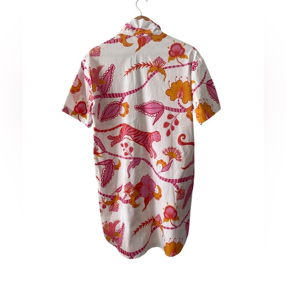 NWOT SHERIDAN FRENCH rhodes dress in pink tiger size M - Picture 5 of 14